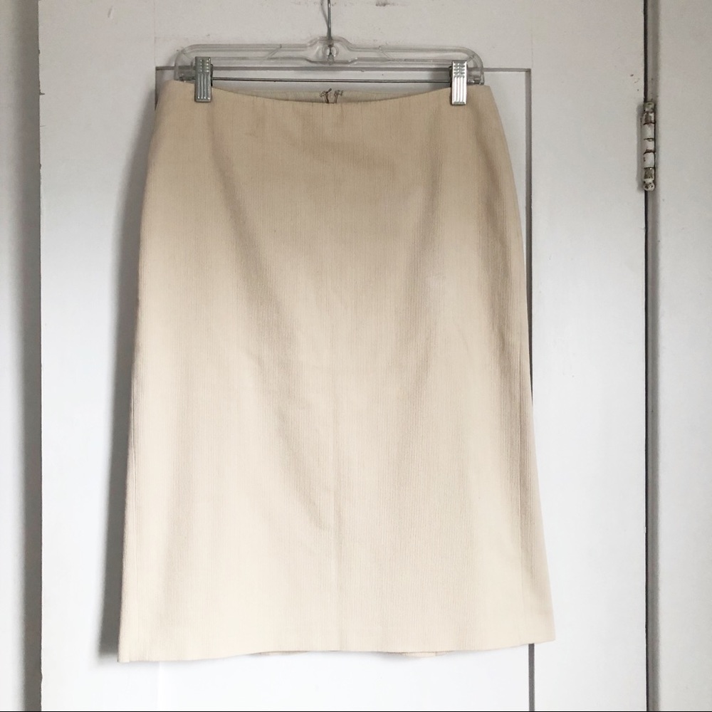 Alexander McQueen Beige Corduroy Skirt